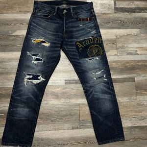 Polo by Ralph Lauren Blue Relaxed Distressed Jeans